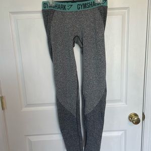 Gymshark Low Rise Flex Leggings - Grey and Teal